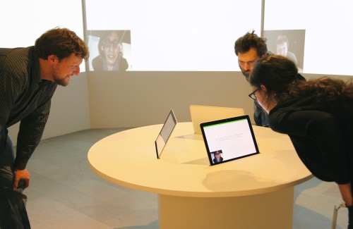 Yucef Merhi. Facial Poetry, 2014. Custom-made software and computers. Dimensions variable.